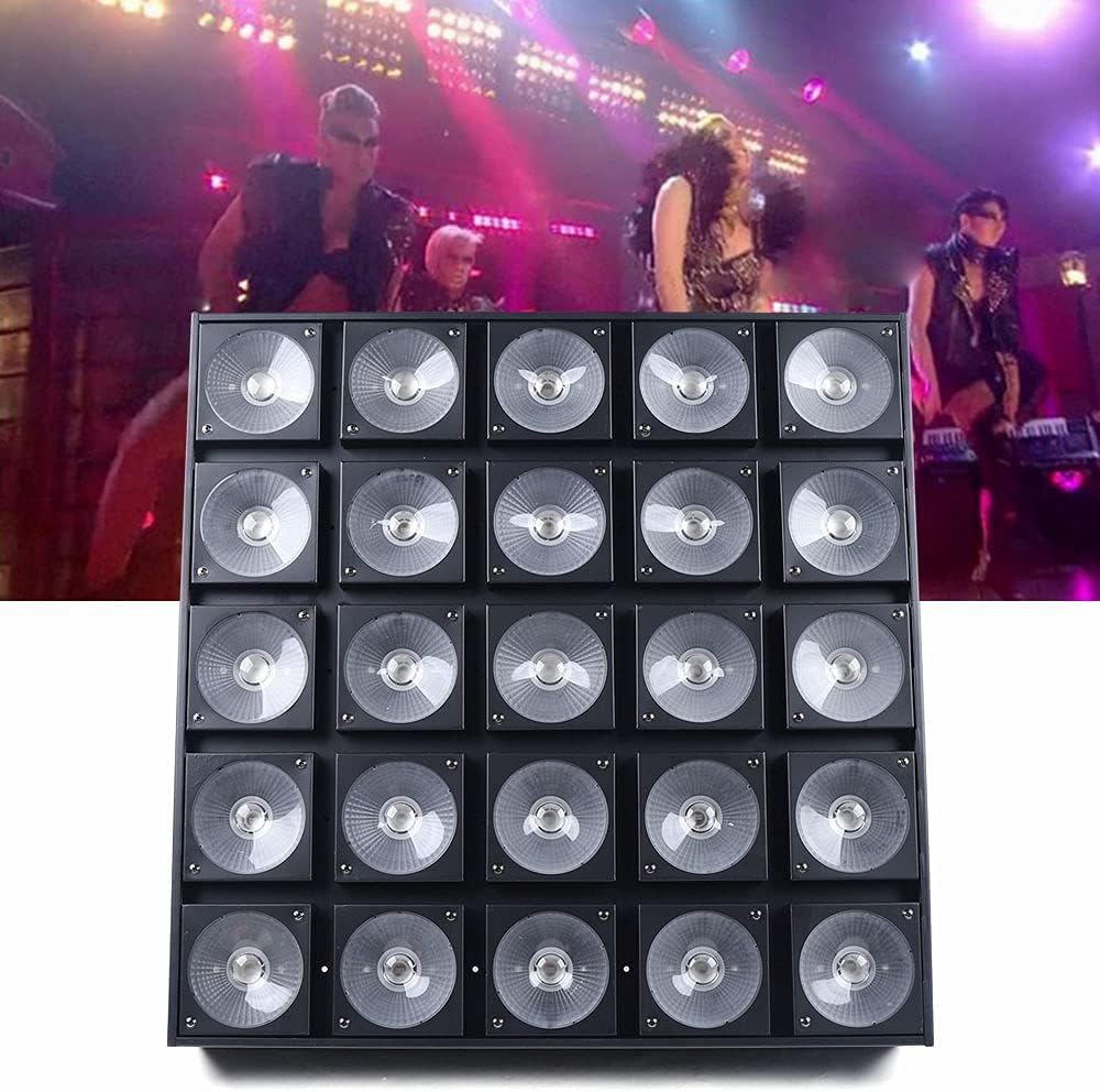 3 in 1 RGB Color Stage Lighting, 25 Head Stage Halloween Strobe Light, Stage Effect Lighting DMX Disco DJ Light Auto/Master/Slave/DMX Control Mode for DJ Party Wedding Stage