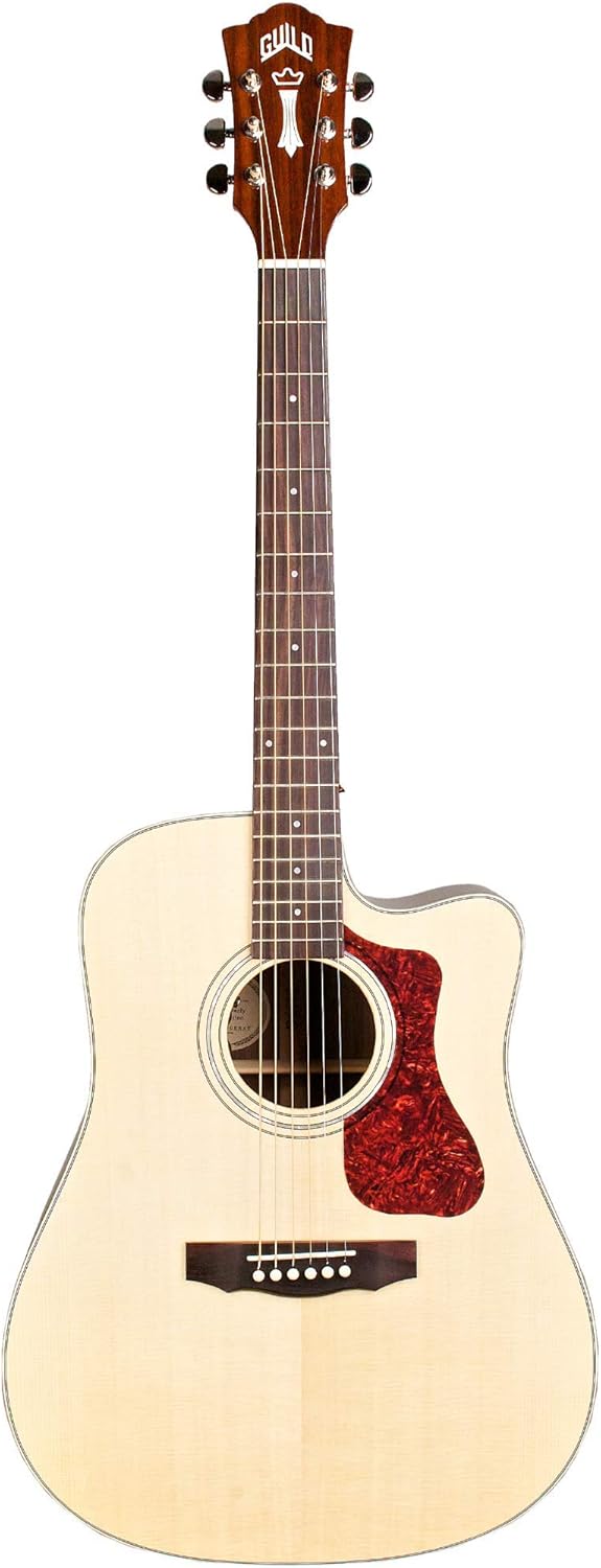 GUILD Westerly Collection Acoustic-Electric Guitar, Natural Gloss (384-0505-721)
