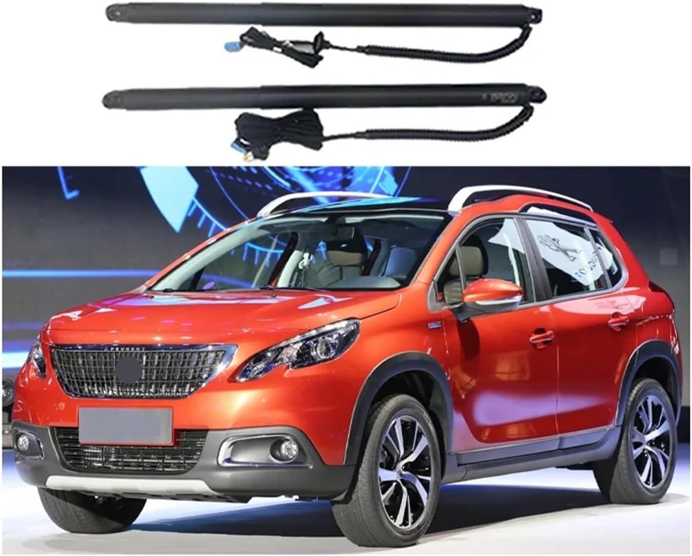 Car Electronics Tailgate Smart Electric Accessories Tail Gate Lift Compatible with Dong Feng Compatible with Peugeot 2008 2014-2019 Trunk Spring Foot Sensor(with Kick Senor)