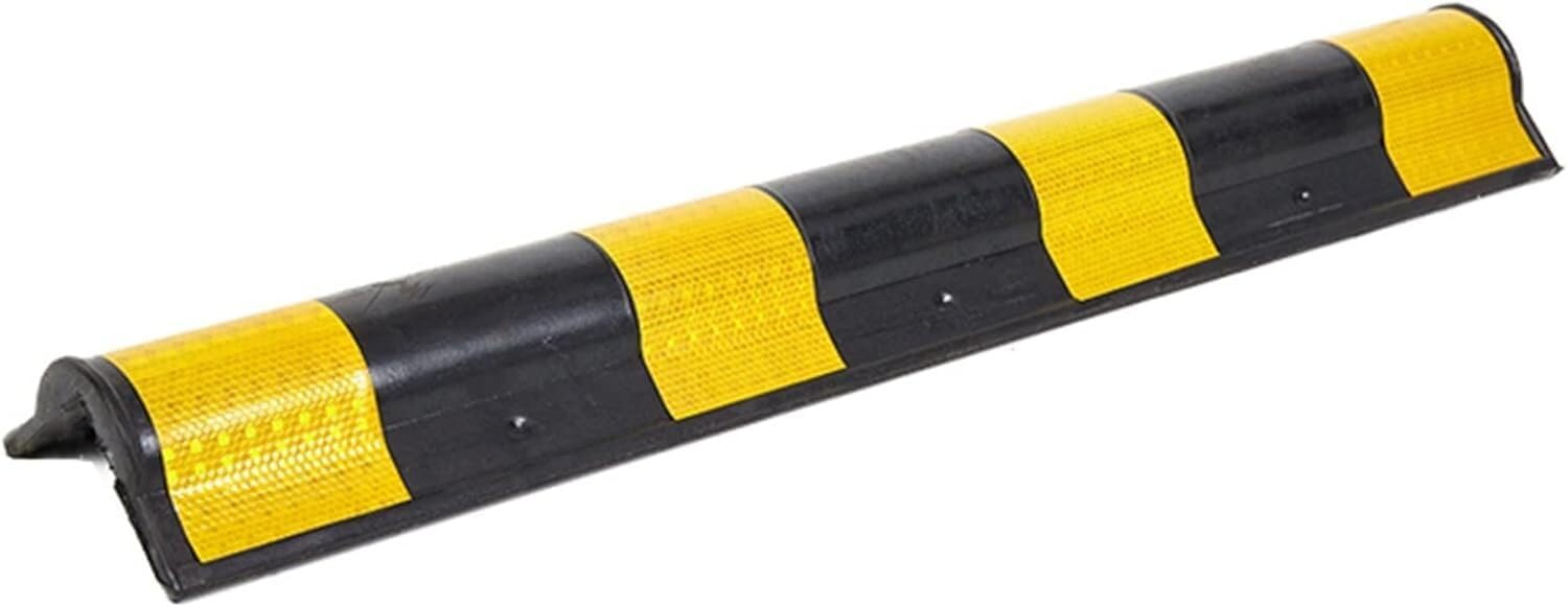 Accessories Car Parking Protector Wall Corner Guard for Parking Garages Arc Parking Rubber Column with Reflective Strip 1cm Thick(1pcs-100cm)