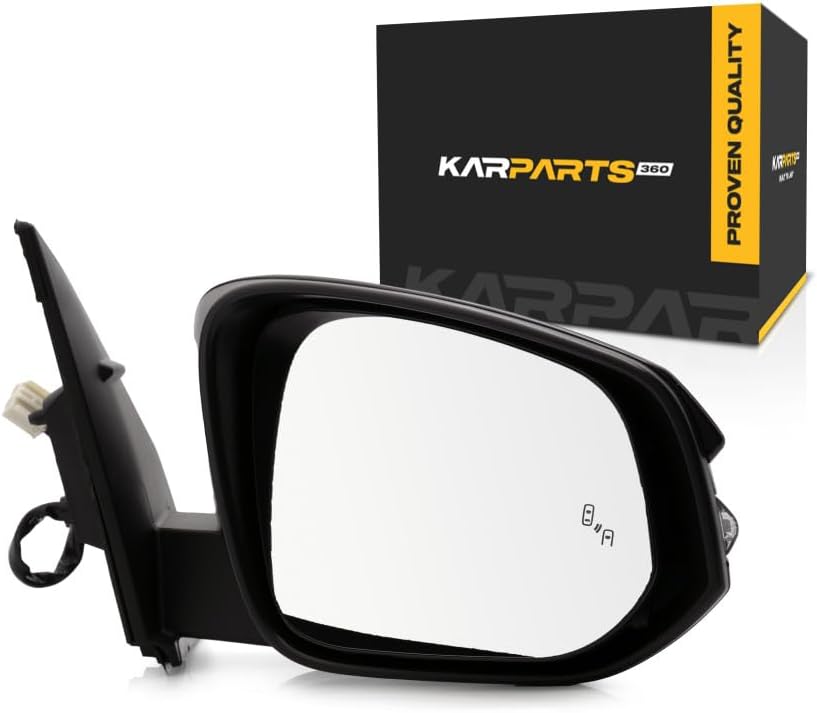 For Toyota RAV4 2015 2016 2017 2018 Mirror Passenger Side | Outer | Rear | w/Signal Light | w/Blind Spot Detect | Paint To Match | TO1321343 | 879100R180C0