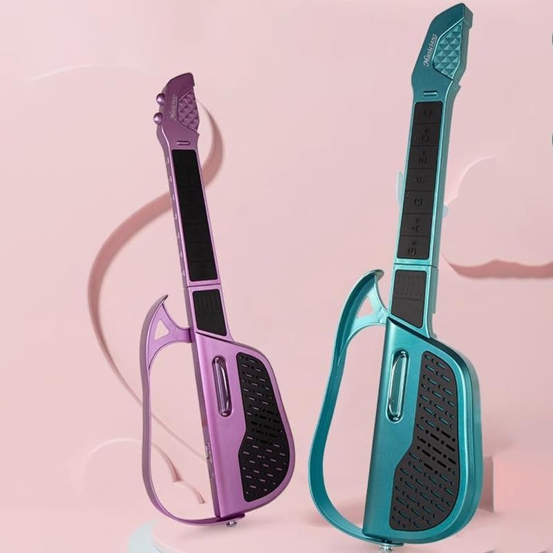 Smart Stringless Electric Guitar with Auto Chord Function & Foldable Design – Portable Digital Practice Guitar for Beginners & Entry-Level Players (Green)