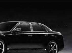 Mopar 82212332 Stainless Steel B-Pillar Applique, 4 Pack