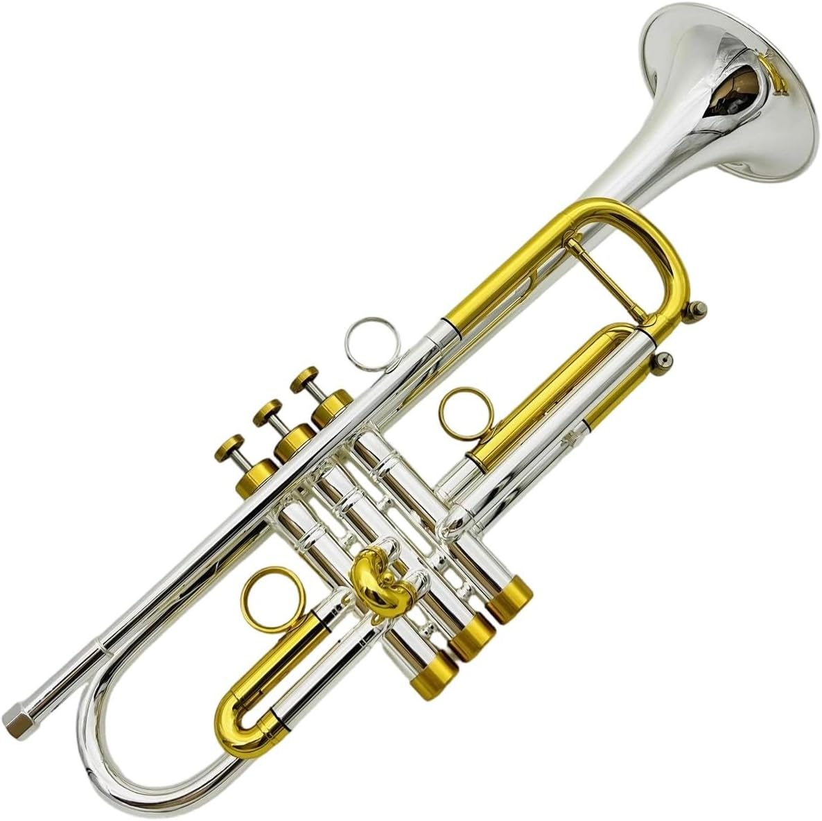 Trumpet Brass Set Bb Trumpet Silver Plated Professional Brass Instrument With Box Accessories