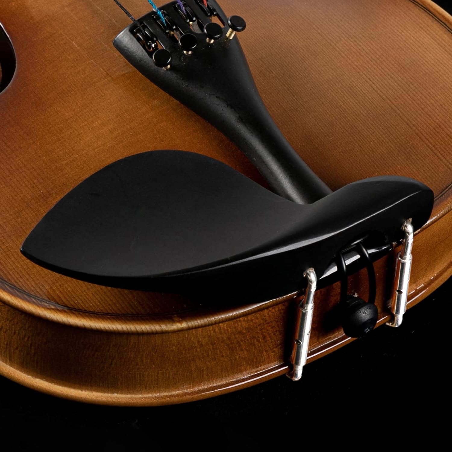 GLARRY Violin 4/4 Full Set- Solidwood Fiddle with Tuner Bow Case Shoulder Rest, Including Acoustic Violin Strings for Beginners Adults (Light)