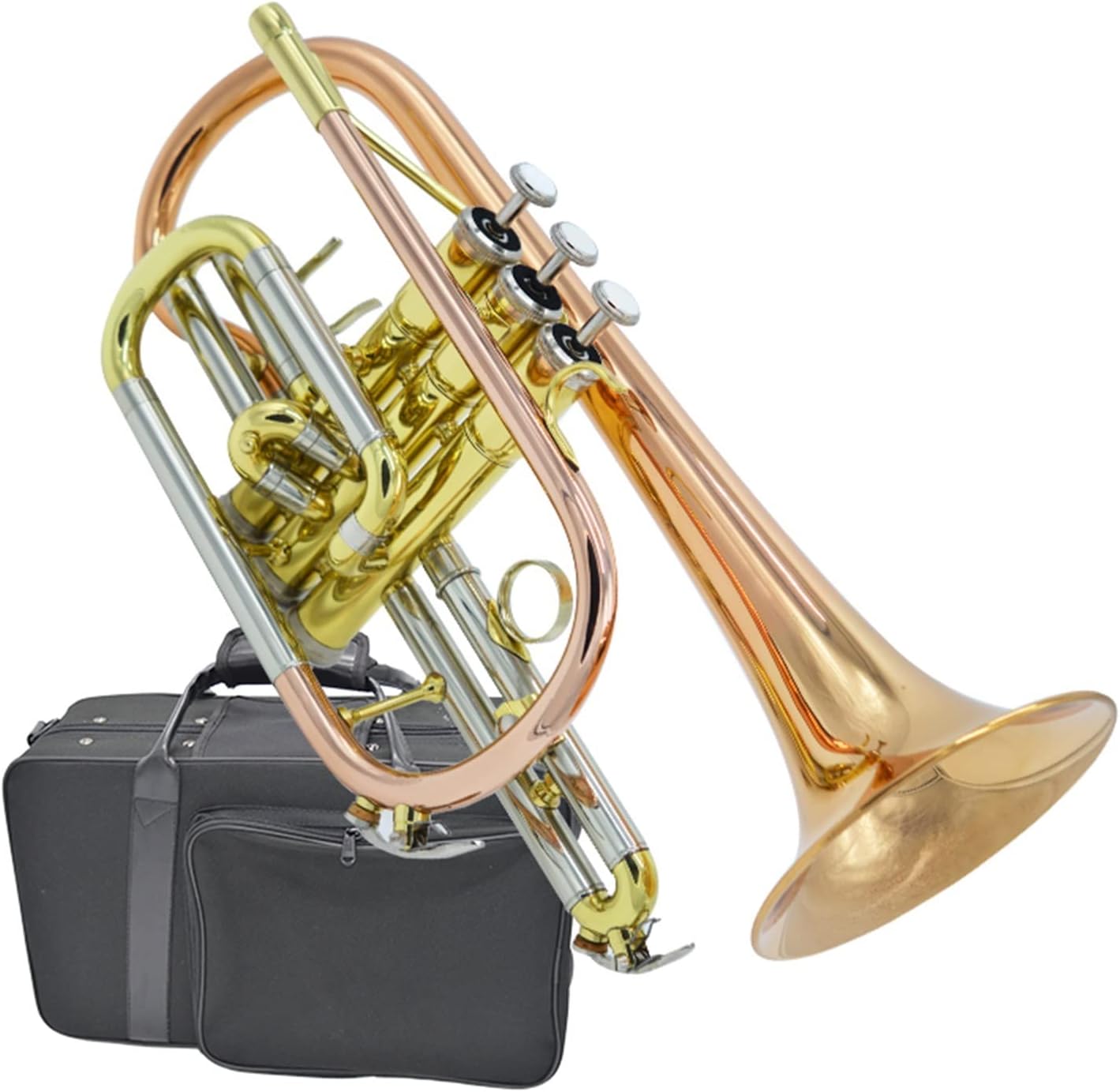 KESHUO B-Flat Cornet Musical Instrument Phosphor Bronze Material Beginner Grade Test Professional Playing Band Trumpets