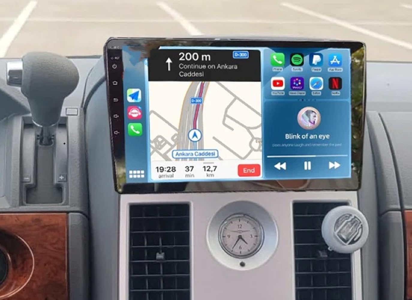 Double Din Car Stereo with Carplay for Dodge Charger 2008-2010, Radio Screen for Car Audio Receivers Bluetooth Android Auto 10