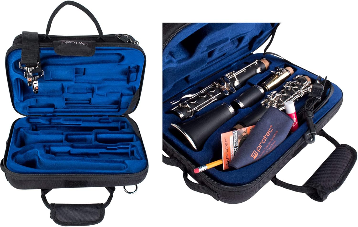 Protec Bb Clarinet Slimline PRO PAC Case, Black, Model PB307