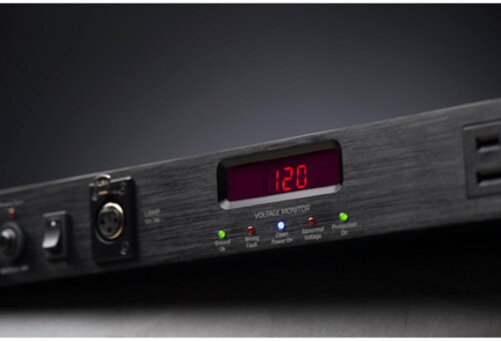 Black Lion Audio PG-1 mkII 10-Outlet Rackmount Power Conditioner (1 RU) Bundle with 2x Comprehensive Cable PWC-BK-3 Molded Power Cable, Black