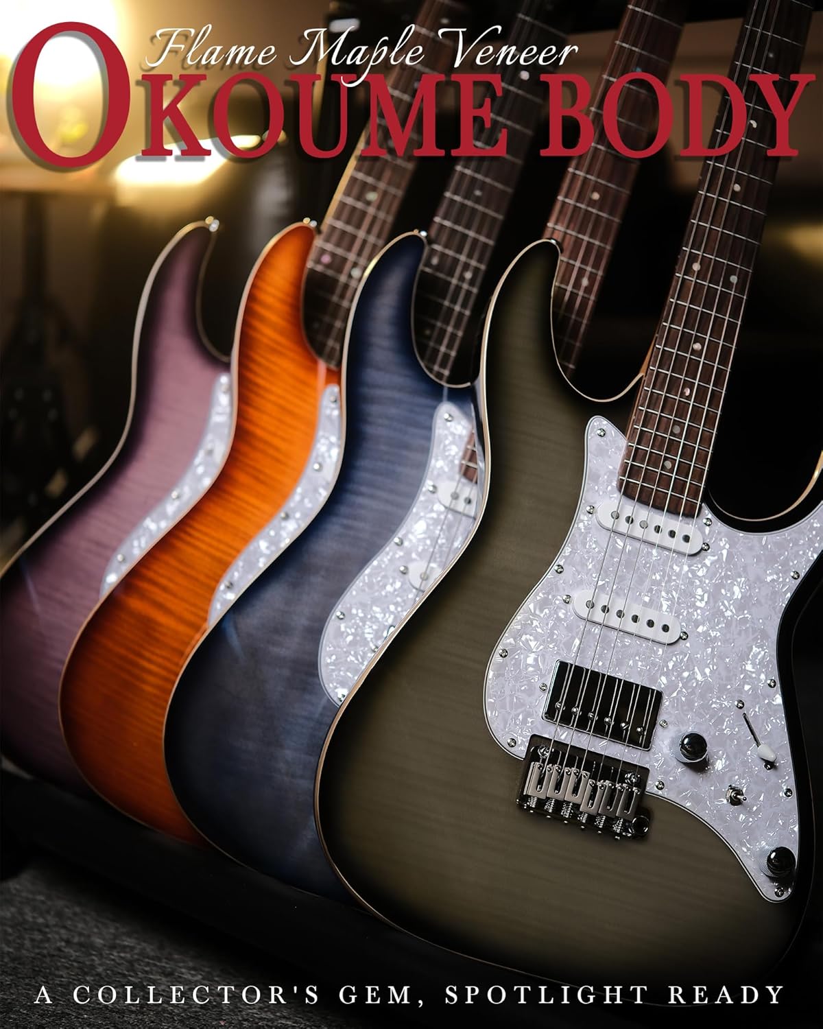 AKLOT Veltrix Electric Guitar Kit with Mini Electric Guitar Amp