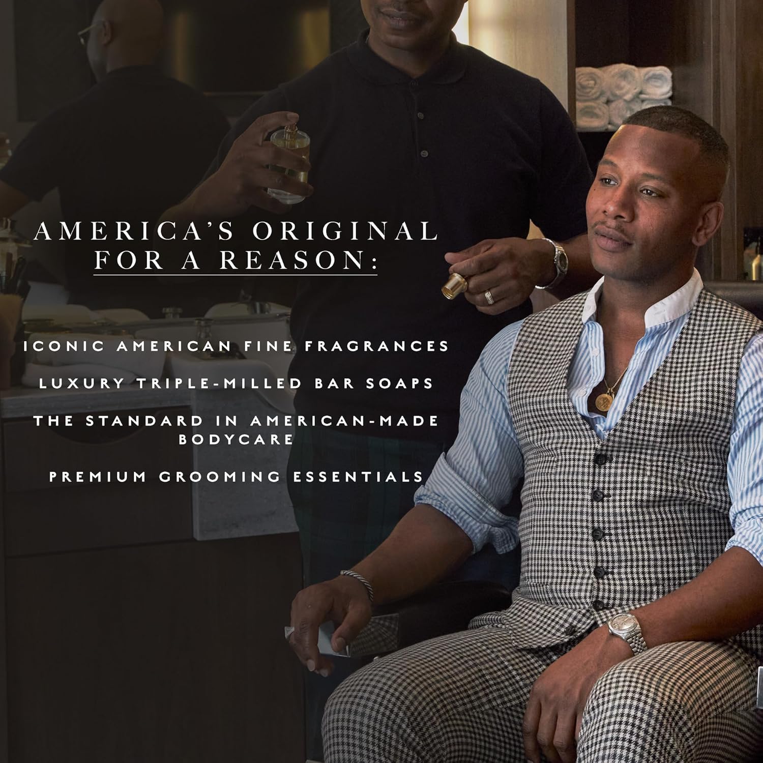 Caswell-Massey Woodgrain Sandalwood Natural Bar Soap Gift Set - Moisturizing Triple-Milled Body Soap for Men - Plant-Based with Essential Oils for Soft Skin, Cruelty-Free, USA Made, 12 Bars x 5.8 oz