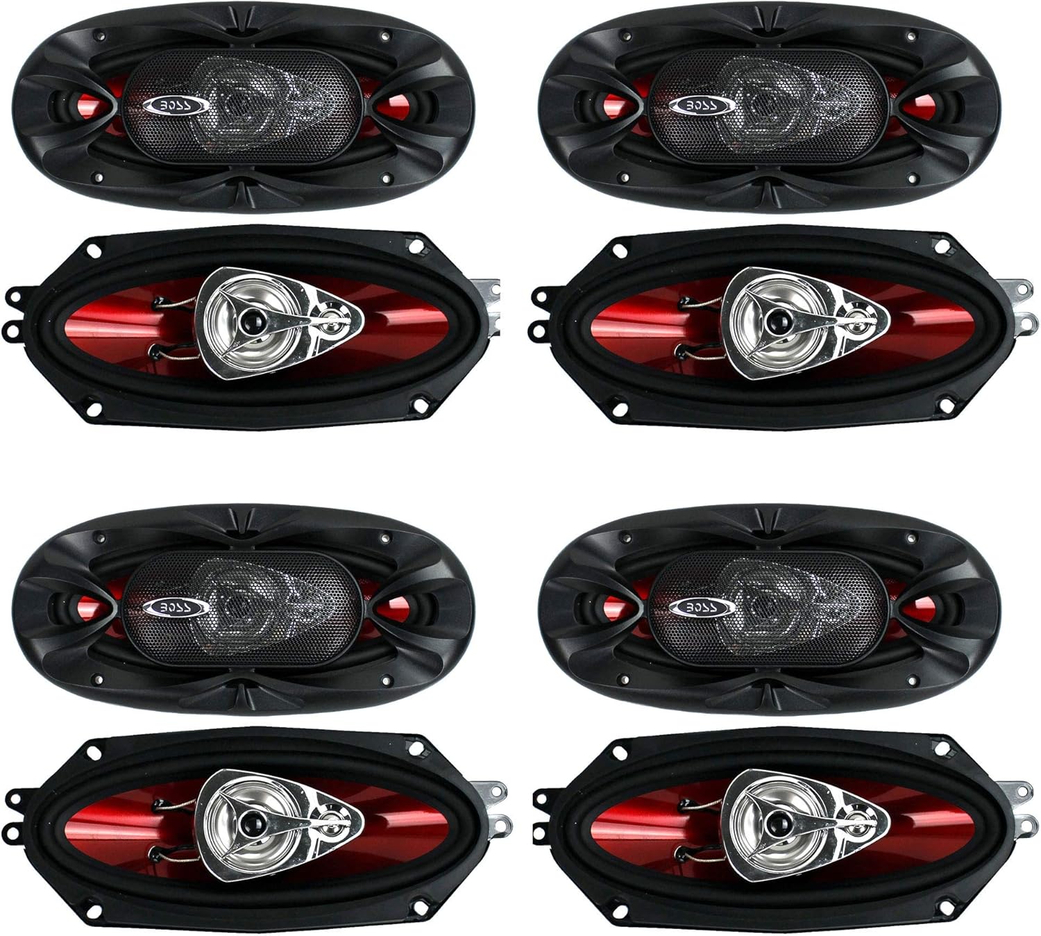 BOSS Audio 4x10 3-Way 400W Full-Range Chaos Exxtreme Car Audio Speakers (4 Pair)