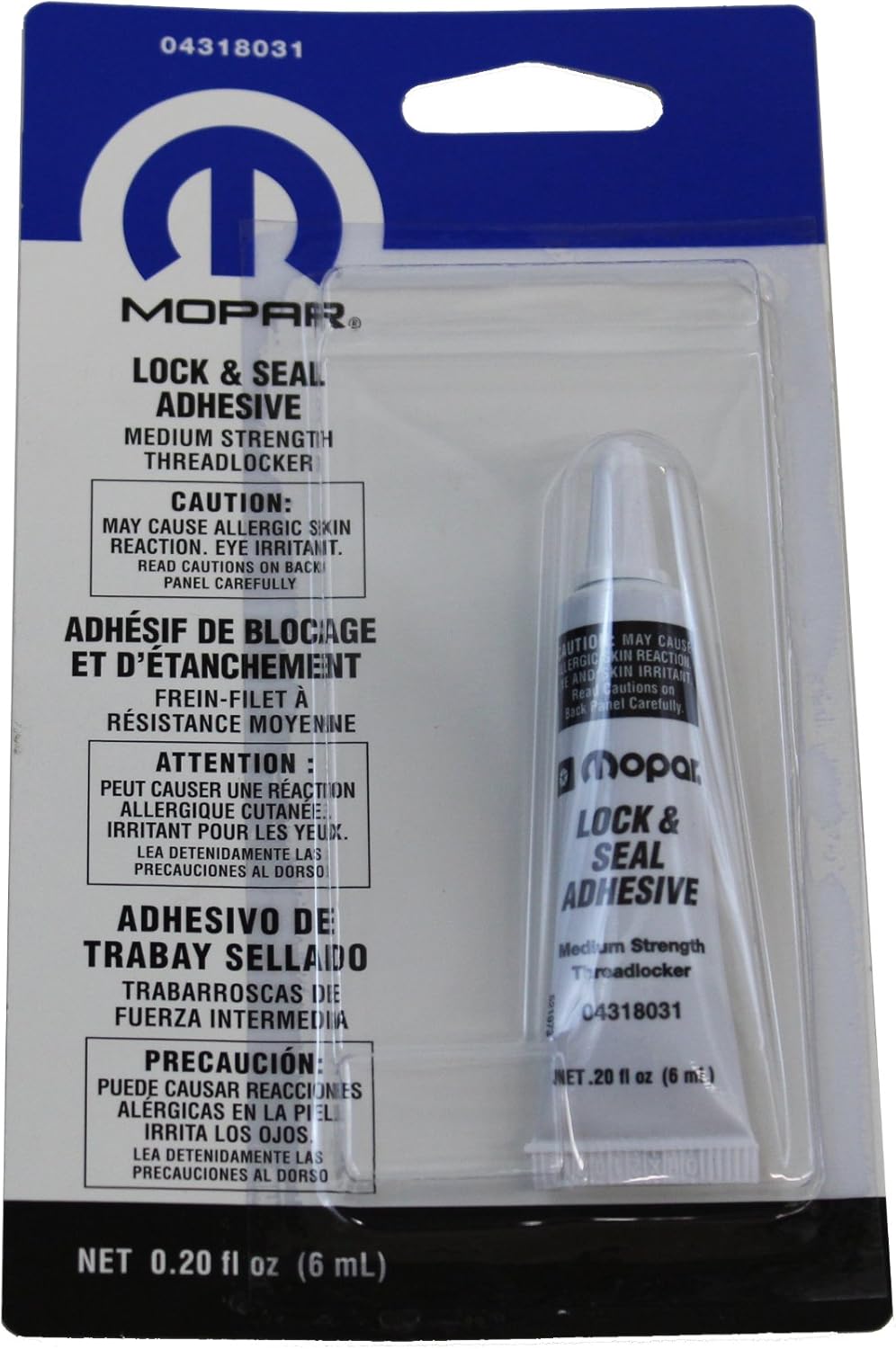 Chrysler Genuine Accessories 4318031 Lock and Seal Adhesive - 6 ml Tube