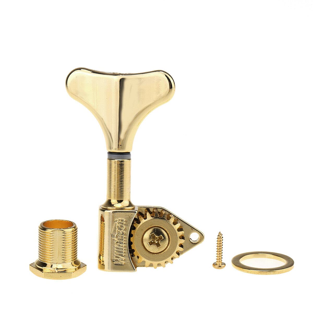 Guitar Parts for Gold 2R2L 20:1 Machine Tuning Peg Tuner Set for Ibanez Style Bass