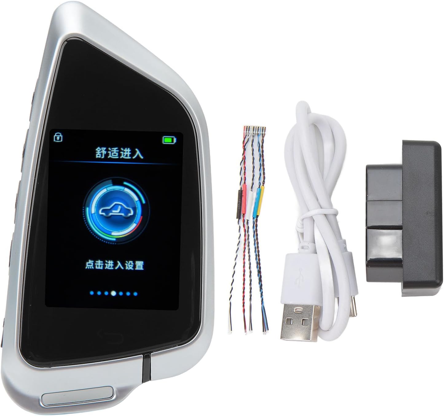 Smart Remote Car Key LCD Screen Anti Lost Bluetooth 5.0 Keyless Entry Auto Lock Key Fob for One Click Start Car