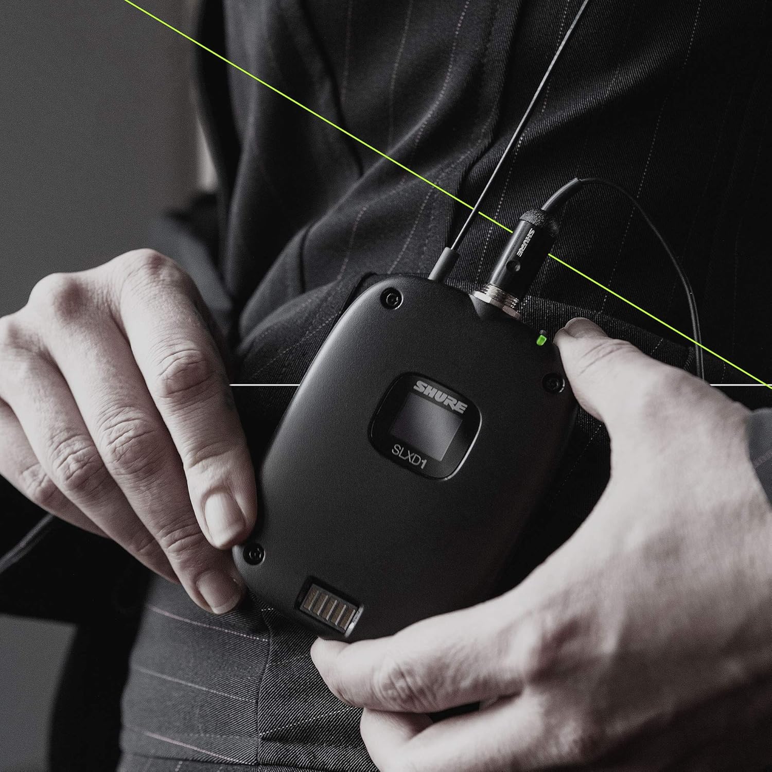 Shure SLXD14D Dual Channel Digital Wireless System with Two SLXD1 Bodypack Transmitters - Microphones and/or Instrument Cables Sold Separately | G58 Band (SLXD14D-G58)