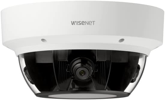 Hanwha Techwin PNM-9002VQ Network Camera - Color - Dome - H.265, H.264, MJPEG, H.264B, H.264H - 2560 x 1920 - Parapet Mount, Gooseneck, Wall Mount, Corner Mount, Ceiling Mount, In-ceiling, Pole Mount,