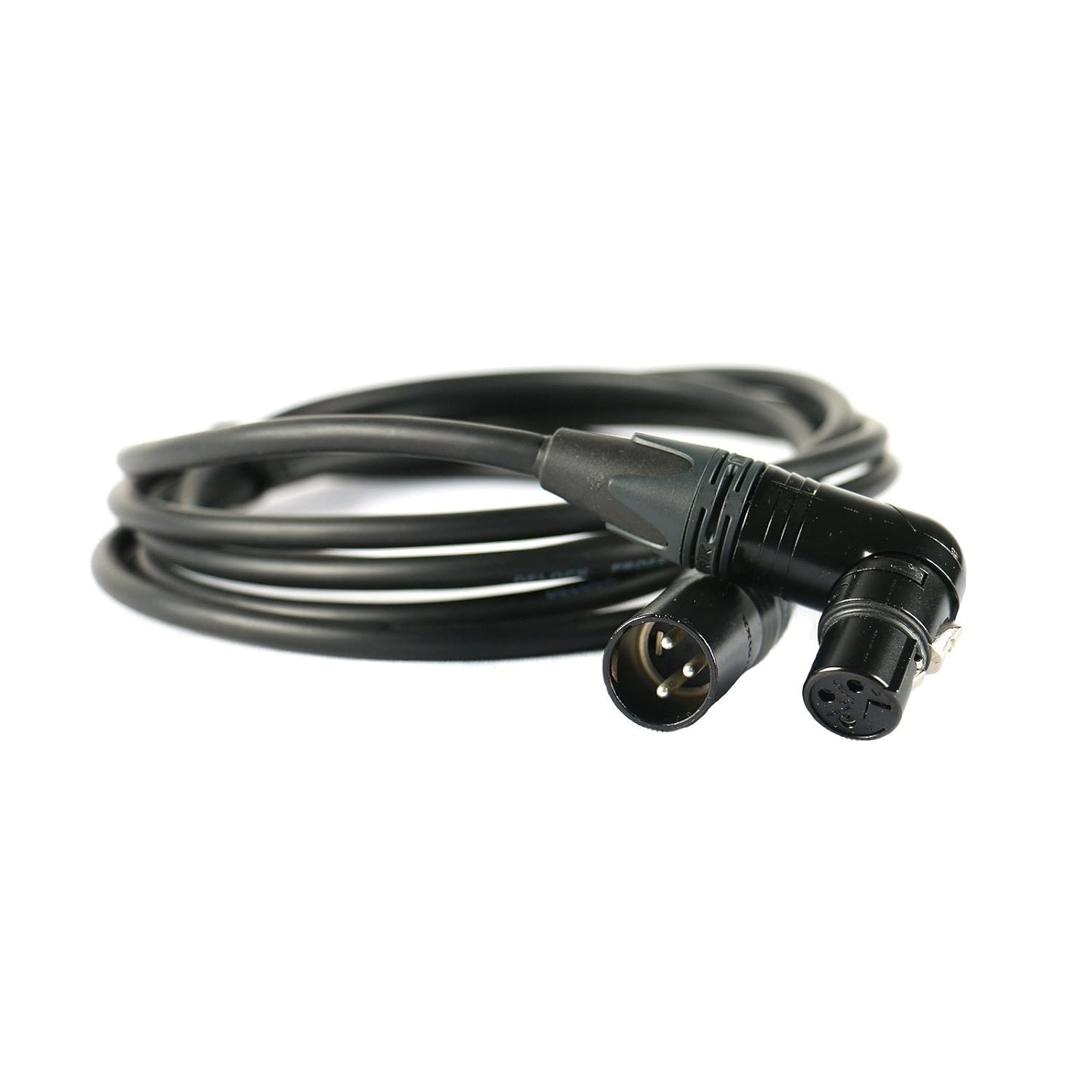 Elite Core CSM4-RAFN-30 | XLR Male to XLR Right Angle Female 30 Feet Mic Cable Black