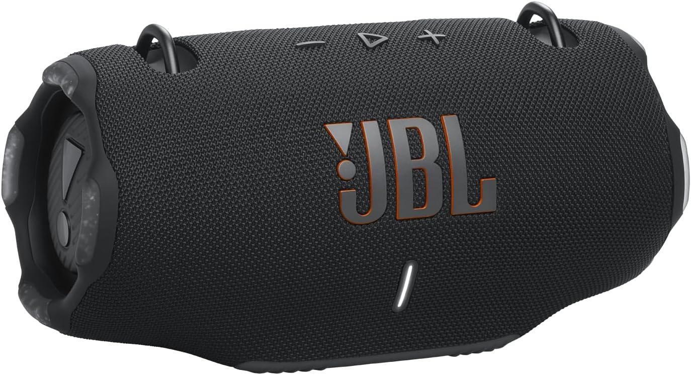 JBL Xtreme 4 - Portable Bluetooth Speaker, Powerful Sound and Deep Bass, IP67 Waterproof, 24 Hours of Playtime, Powerbank, PartyBoost for Multi-Speaker Pairing (Black) (Renewed)
