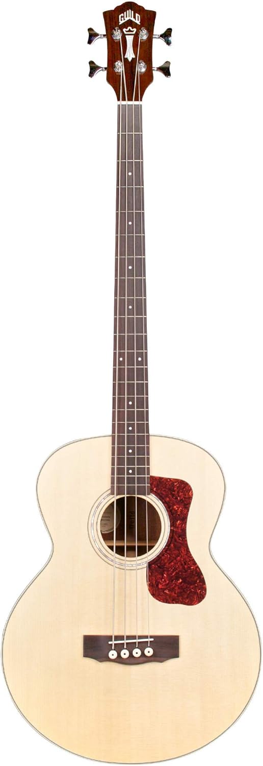 Guild Guitars B-140E Acoustic Bass, in Natural, All Solid Woods Jumbo, Westerly Collection, with Premium Gig Bag