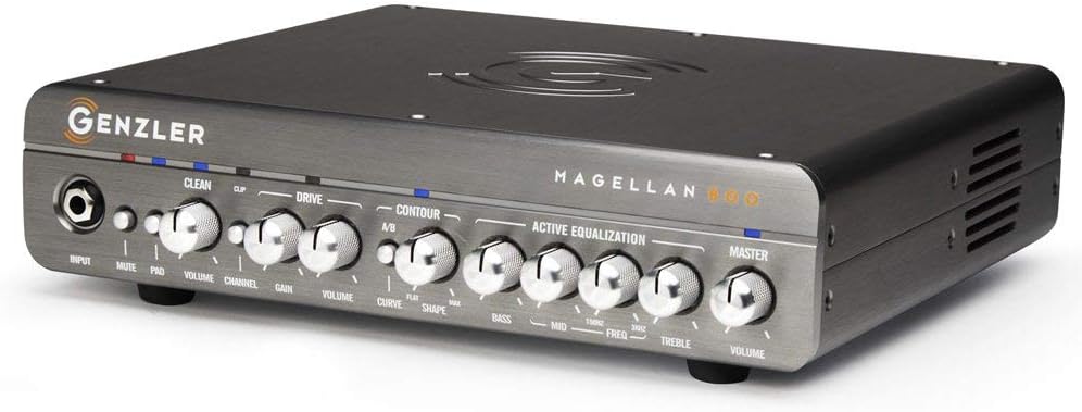 Genzler Magellan Bass Amp Head - Two Chan Pre, 400W/8 ohm, 800W/4ohm/2.67ohm