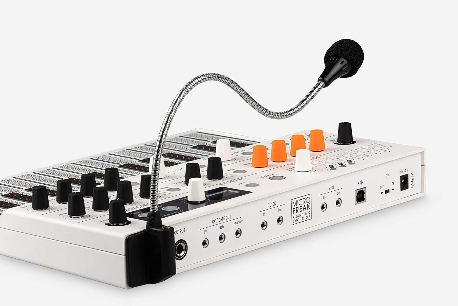 Arturia MicroFreak Vocoder Edition Hybrid Synthesizer 25-key Paraphonic Hybrid Hardware Synth and Vocoder with Poly-aftertouch Flat Keyboard and Gravity Phone Holder and Pro Headphone Bundle