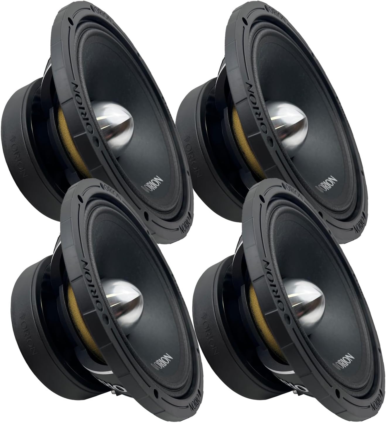 ORION XTR XTX1058 High Efficiency 10” Mid-Range Bullet Loudspeakers, 2000W Max Power, 500W RMS, 8 Ohm, 3” Voice Coil - Pro Car Audio Stereo, Midrange Speakers (Set of 4 Speakers)