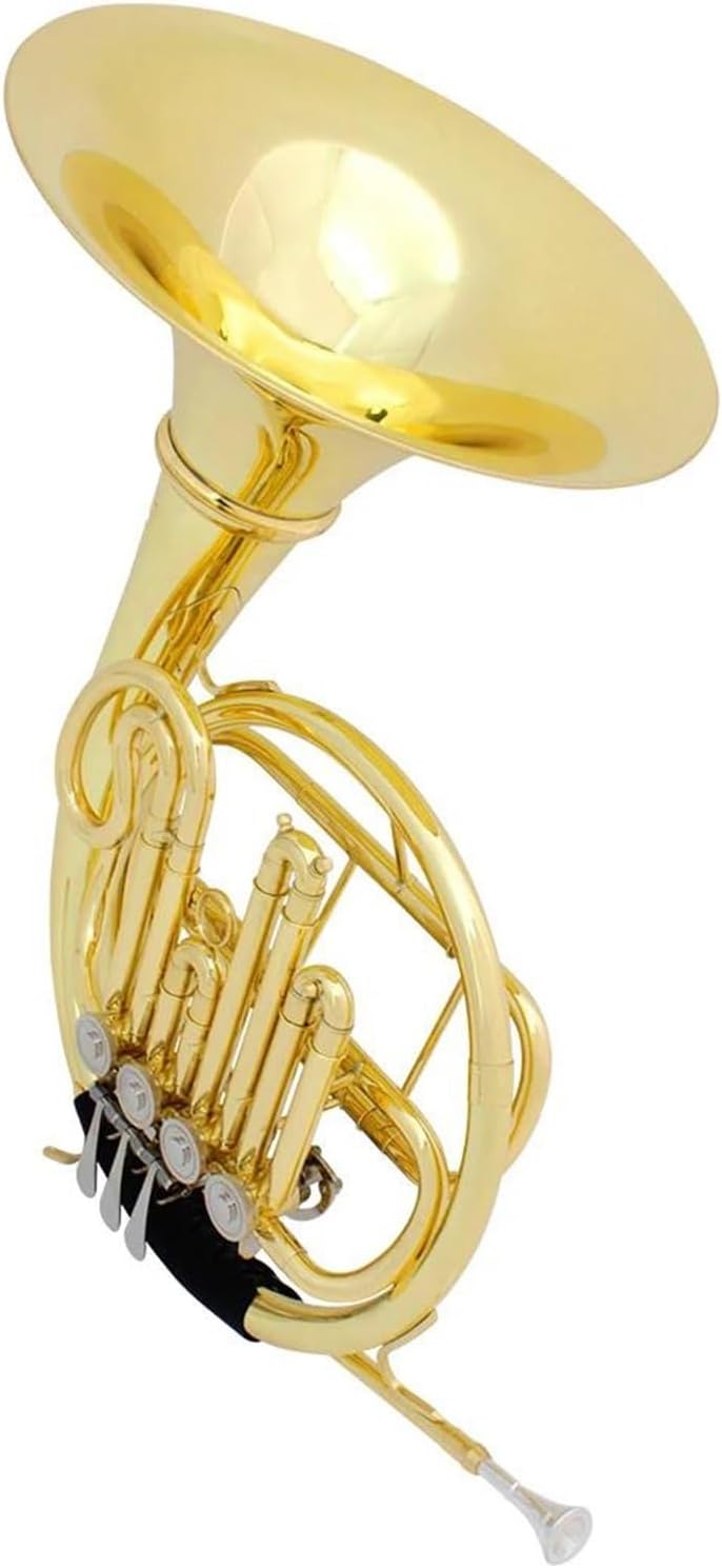 Brass French Horn Bb Brass Body 4 Keys French Horns With Case Professional Brass Instruments B Flat Golden Split French Horn