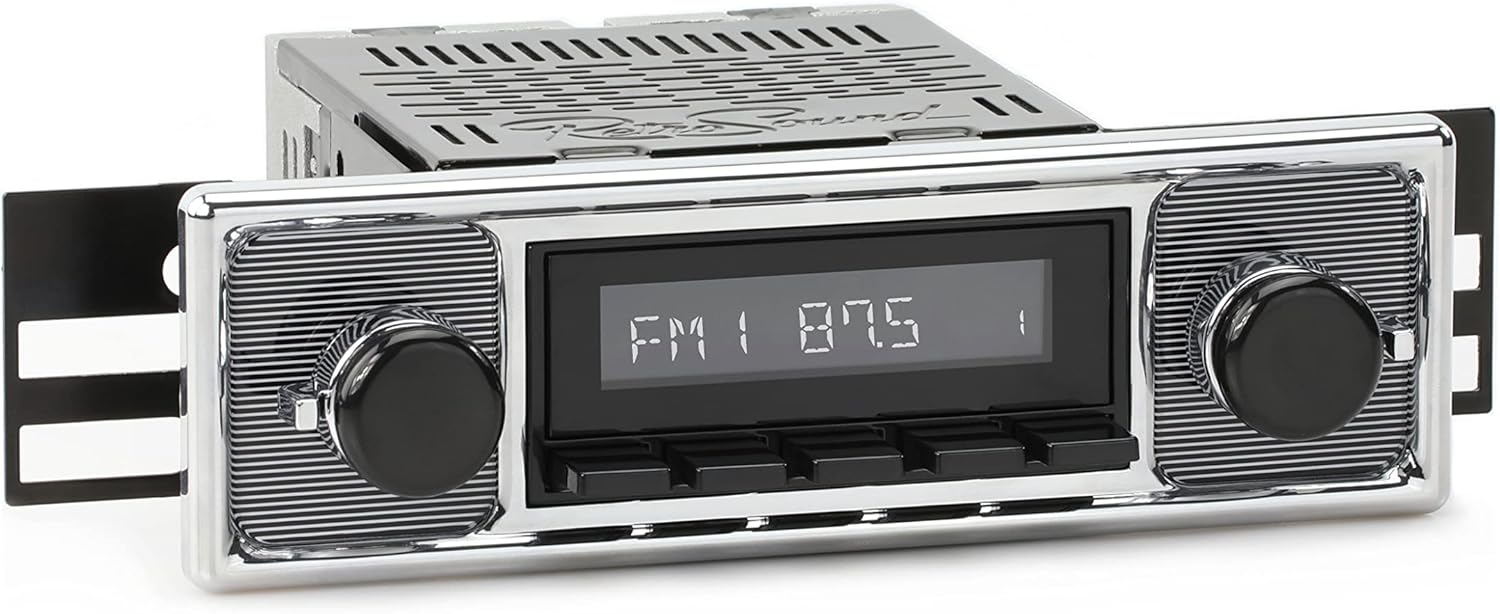 RetroRadio Compatible with 1972-74 Jaguar V12 with Becker-Style Plate Features Include Bluetooth, USB, AM/FM HB-M2-308-509-40-80JA