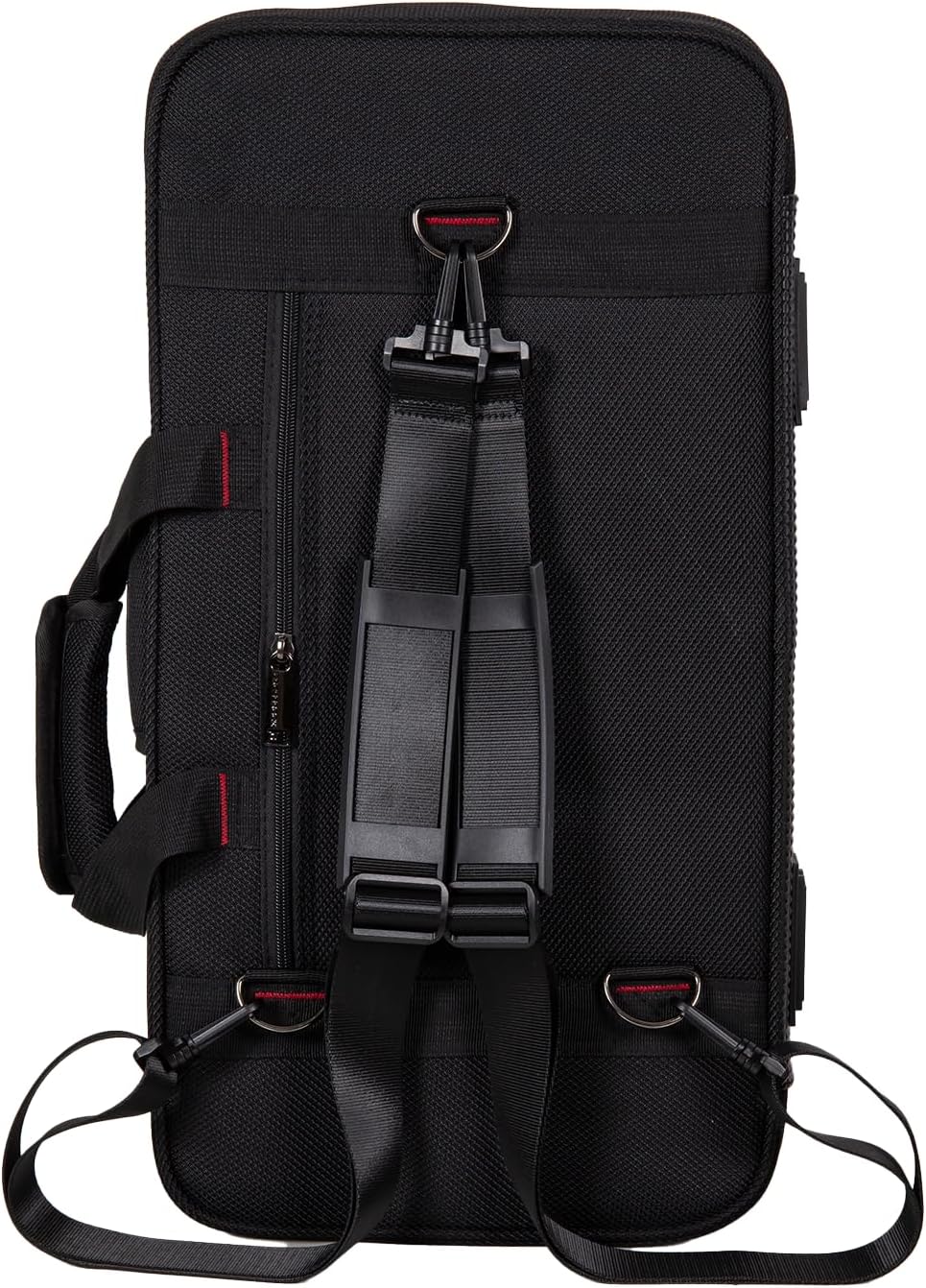 Crossrock Bb Trumpet Foam Case | Lightweight Black Gig Bag with Modern Fabric, Plush Interior & Storage Compartments (CRP300TRBK-R)