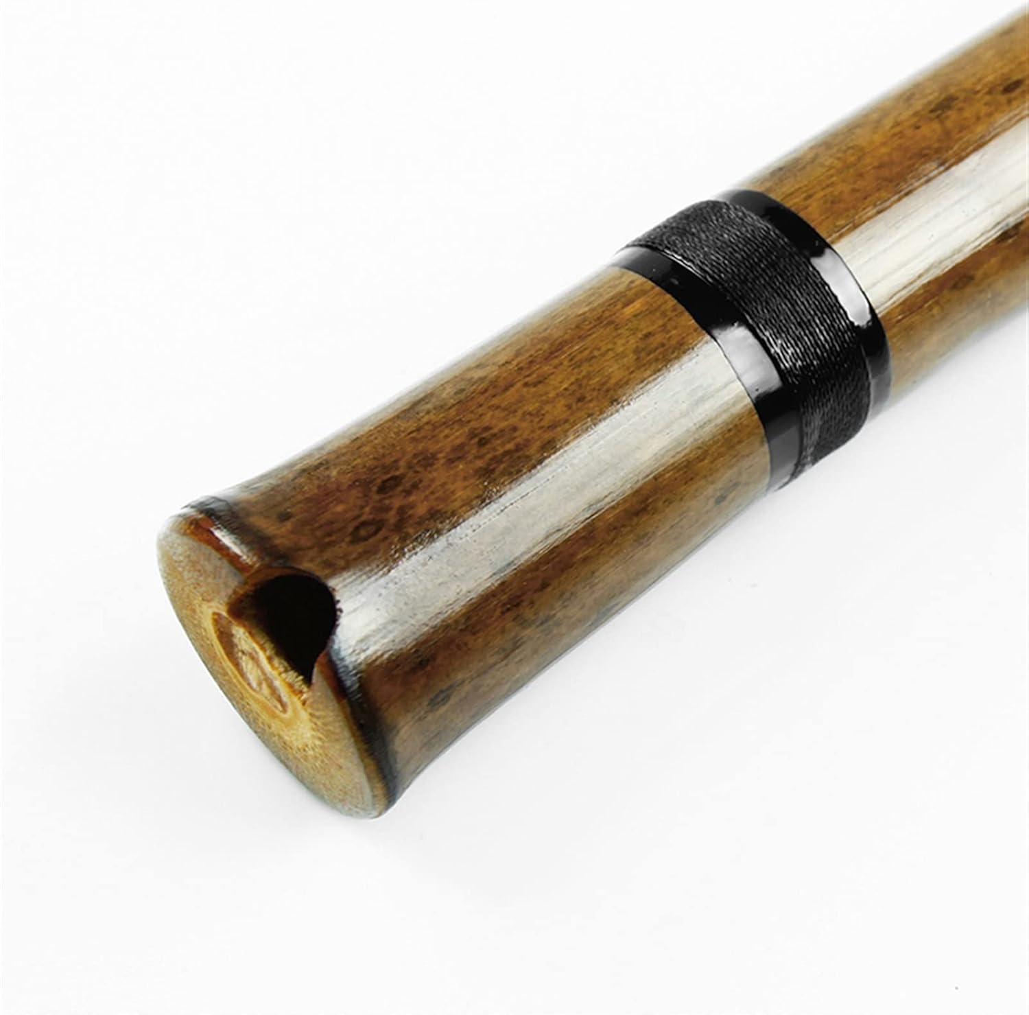 TSTS Chinese Bamboo Flute Brown Vertical Bamboo Flute with Black Line Musical Instruments Traditional Chinese Woodwind Instrument Xiao (Color : G Key)