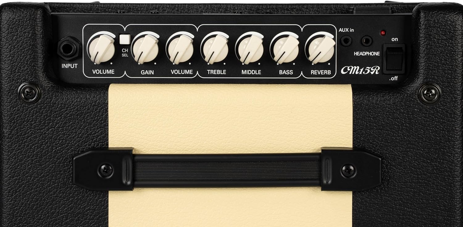 Cort CM15R-BK 15 Watt 1 x 8 Combo Guitar/Bass Amplifier, Black