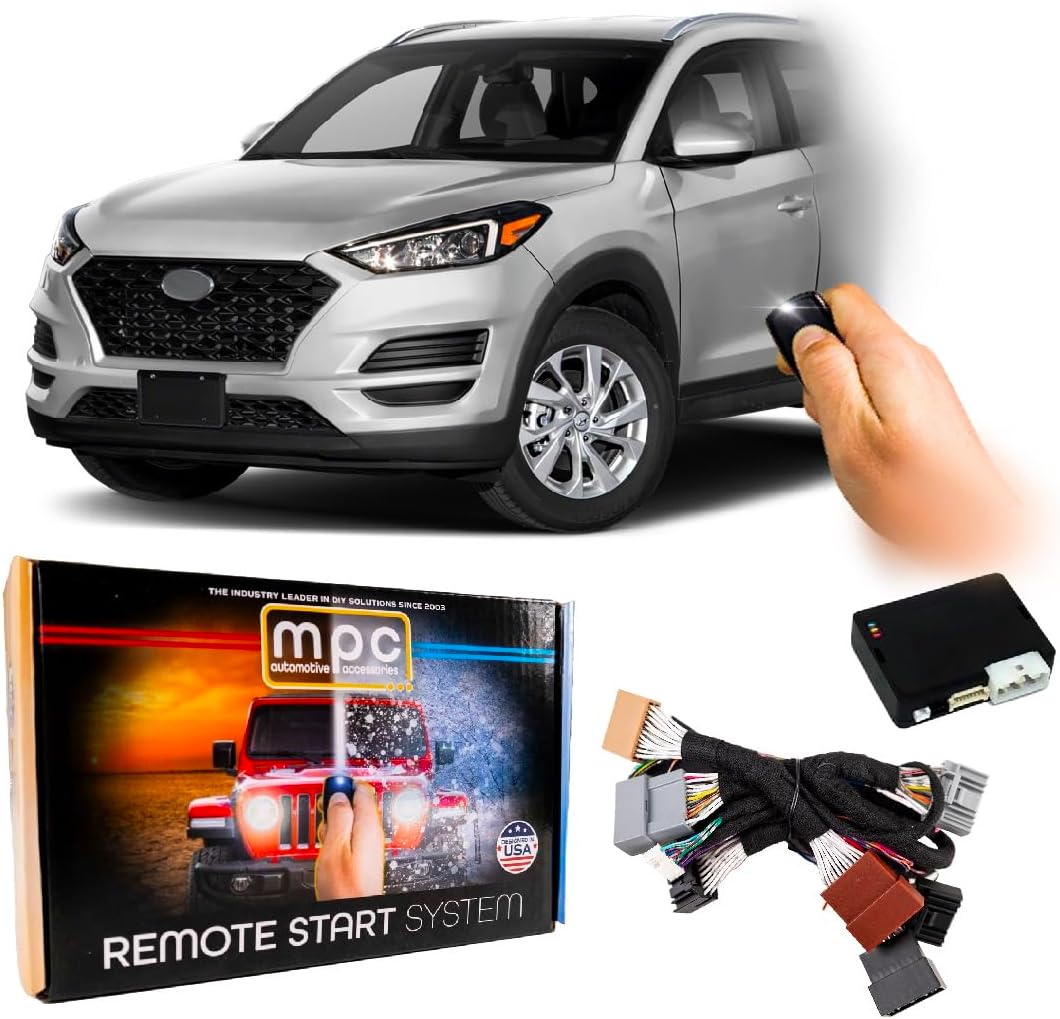 MPC Remote Start Kit Compatible with Hyundai Tucson 2017-2021 || Plug and Play || Lock 3X to Start || USA Tech Support