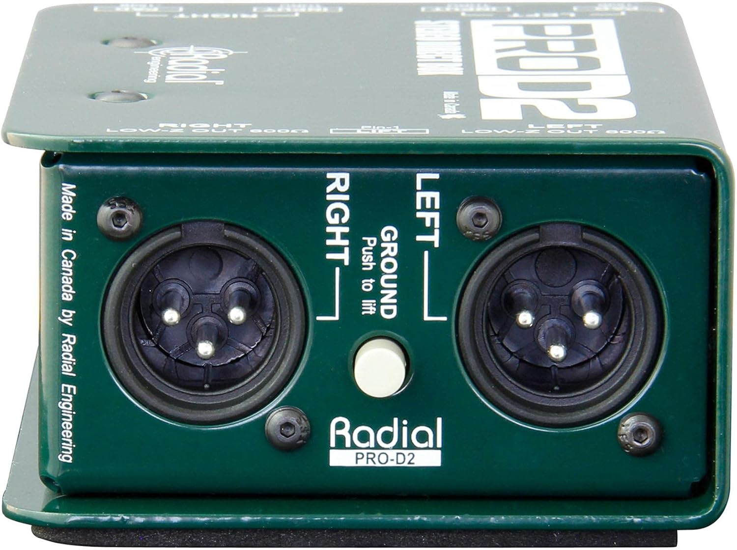 Radial Engineering ProD2 Bundle with 2 XLR Cables (3 Items)