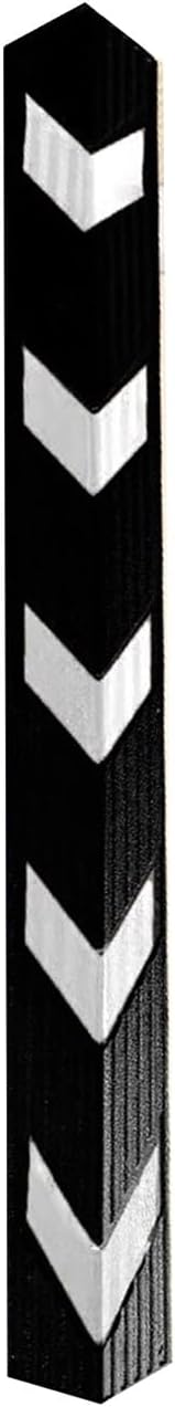 Car Corner Guardrail, Reflective Corner Protec Column, l Shaped Column Protector, for Garage Wall Protector Bumpers Pole(Black,100cm/39in)