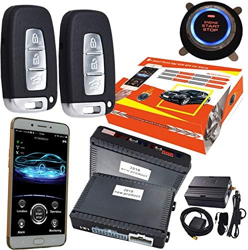 GPS Smart Security Car Alarm Passive Keyless Entry Auto Central Lock Push Button Remote Car Engine Start Stop for Hyundai 688XD