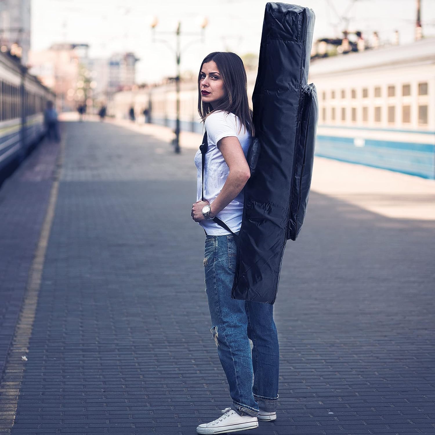 Donner DEP-20 Beginner Digital Piano 88 Key Full Size Weighted Keyboard, Portable Electric Piano with Sustain Pedal, Power Supply