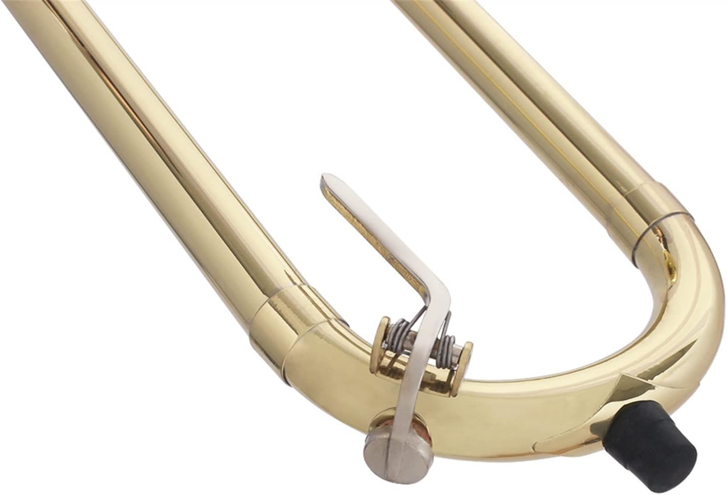 TSTS Bb Alto Trombone Lacquered Gold Professional Brass Instrument B Flat Trombone Horn with Box Beginner Trombone