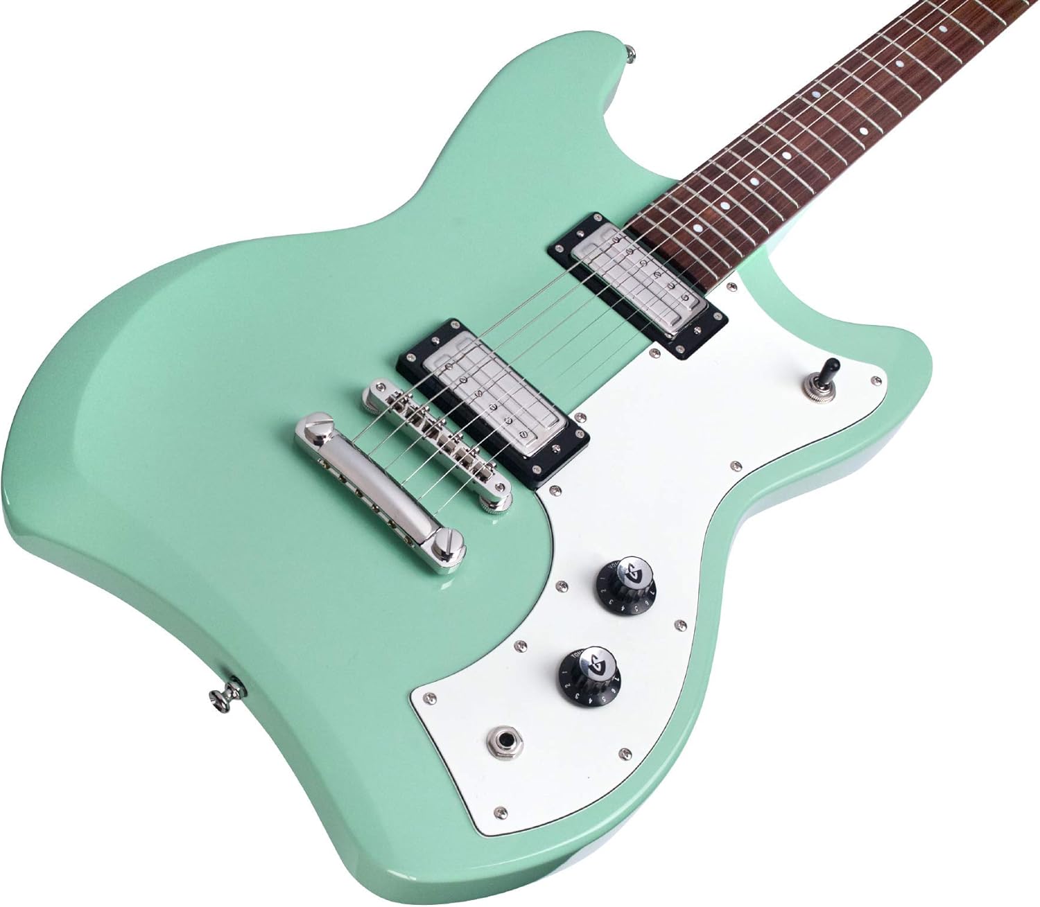 Guild Guitars Jetstar ST Solid Body Electric Guitar, Seafoam Green with Stop Tail, Newark St. Collection