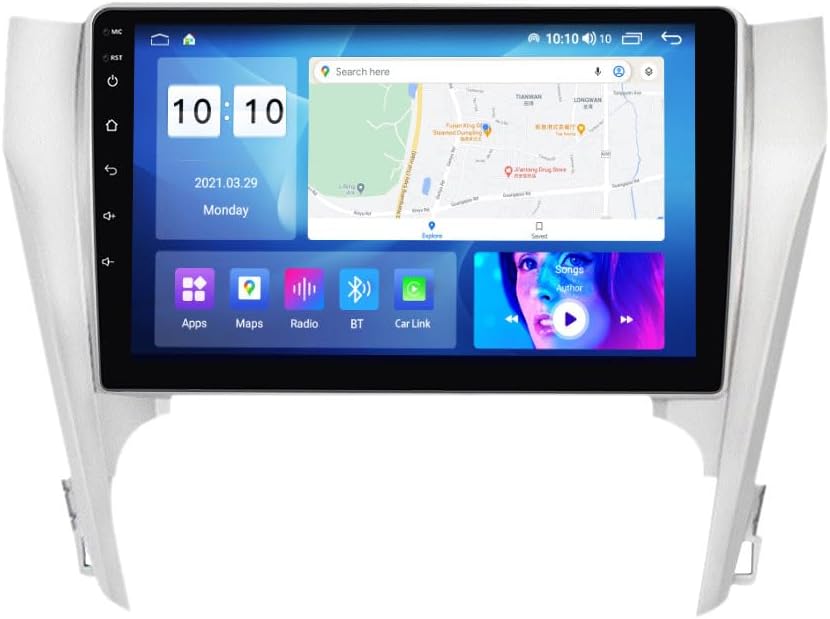 Android Car Stereo for Toyota Camry 2011-2014,9 inch IPS Touchscreen with Upgrade Wireless CarPlay & Android Auto,WiFi/GPS,Support SWC and Subwoofer,8-Core 8G+256G