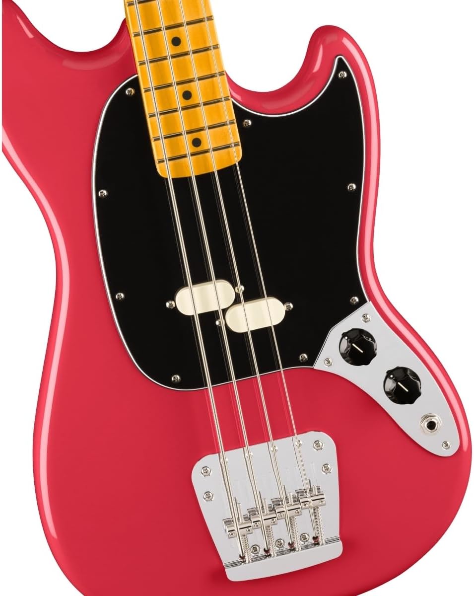 Fender American Professional Classic Mustang Bass - Faded Dakota Red, Maple Fingerboard