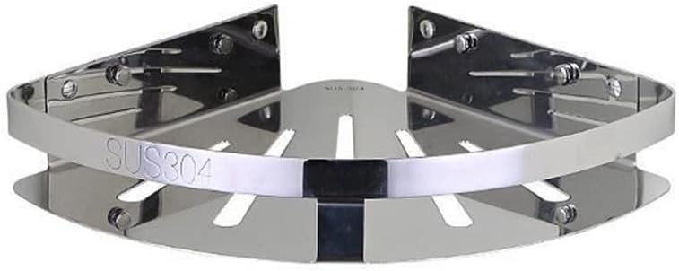 Corner Shower Caddy Modern Durable 304 Stainless Steel Corner Shelf, 1-3 Layers Silver Polish Rack Wall Mount Bathroom Organizer Storage Rack Shower Organizer (Color : A Triangular shelf)