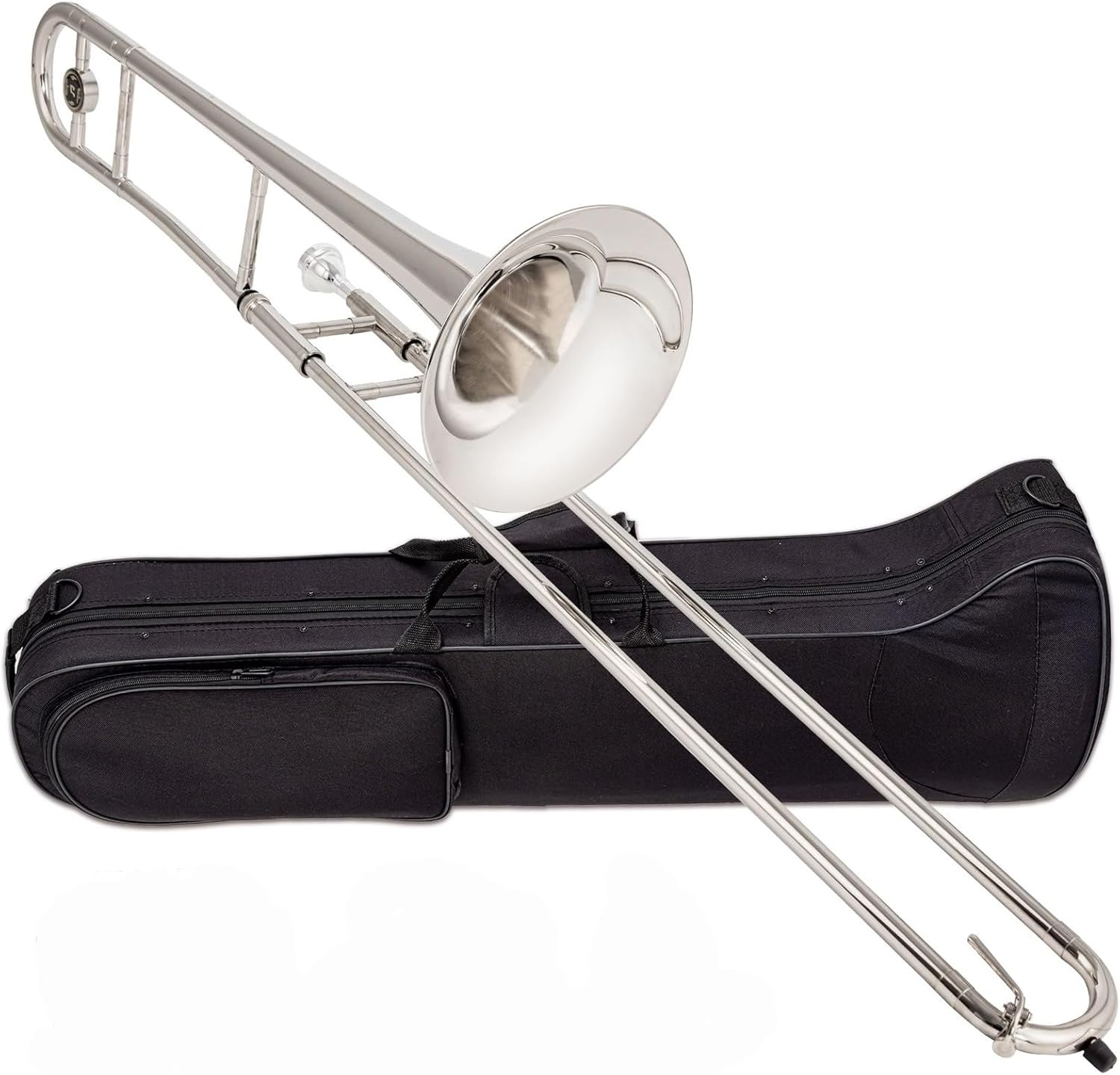 Professionals euphonium B Flat Alto Trombone Tenor Trombone Variable Pitch Trombone Brass For Beginners And Grading Examination(Alto trombone nickel-plated)