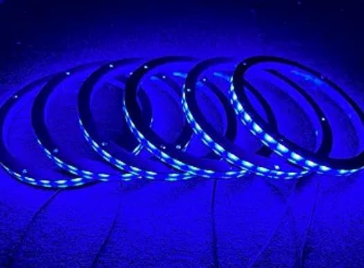 Sando Tech 6PCS 6.5'' RGB LED Speaker Lights Car Speaker Rings Spacer Ring Light Kit Breathe Car Coaxial Lights Multiple Fit for Car Truck Boat Powersport Bluetooth/Remote Ctrl (6PCS)