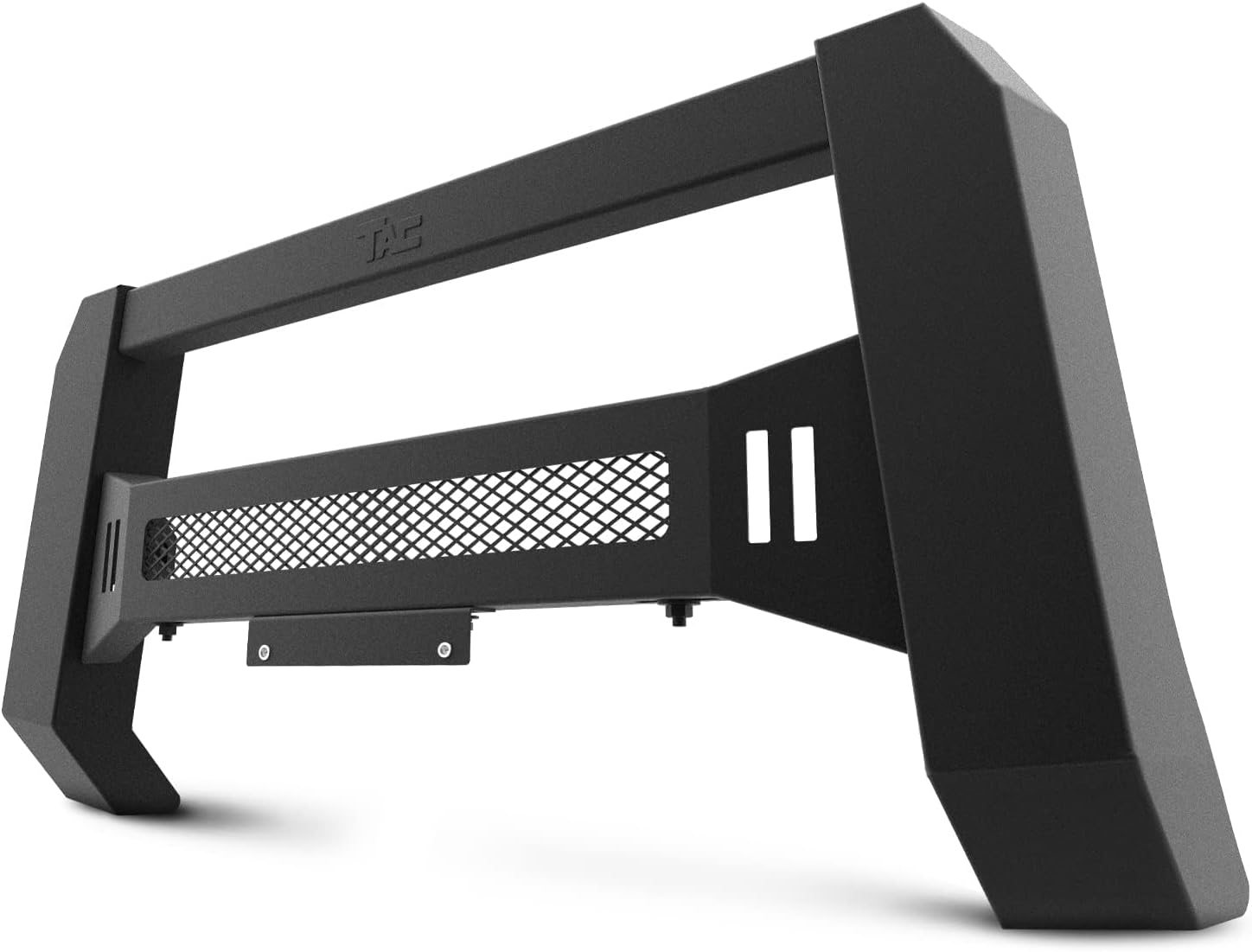 TAC Modular Bull Bar Fit 2019-2023 Ford Ranger Truck Pickup Fine Textured Black Compatible with LED Off-Road Lights (Predator Mesh Version)