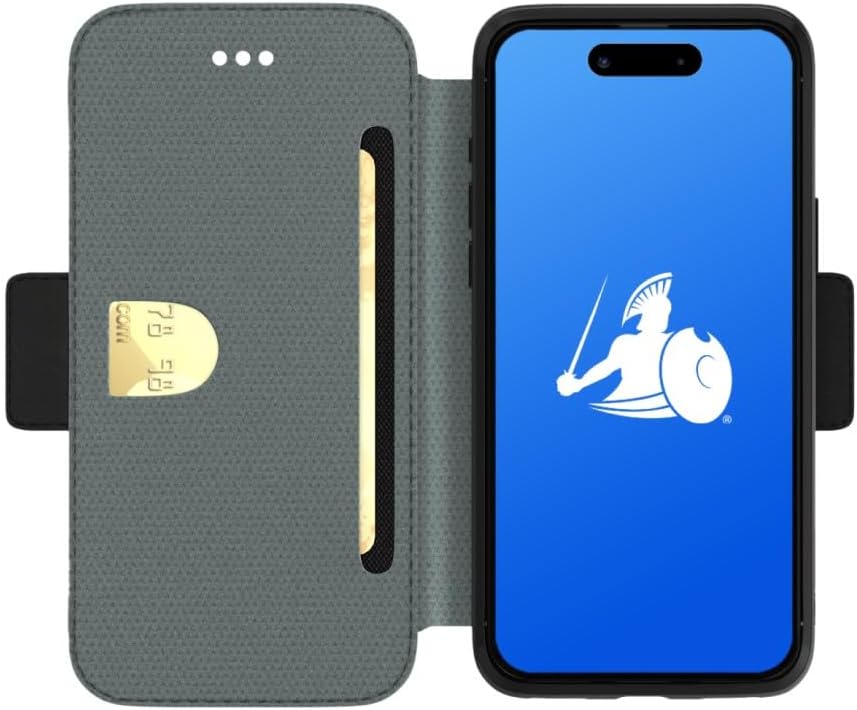 DefenderShield EMF Phone Case Blocker Fits iPhone 15 – Full-Spectrum Anti Radiation Cell Phone Case to Reduce Signals & Battery Emissions – SlimFlip iPhone EMF Blocker Black