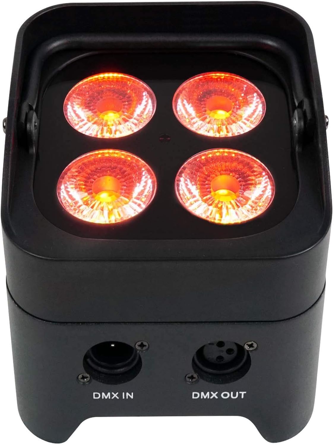 Rockville Best PAR 50 Bundle: (2) Rechargeable Par Can Wash Lights w/Wireless DMX, RGBWA+UV, ROCKFORCE W2 192-Channel 10W Wireless 2.4GHz DMX Lighting Controller, 3-Items