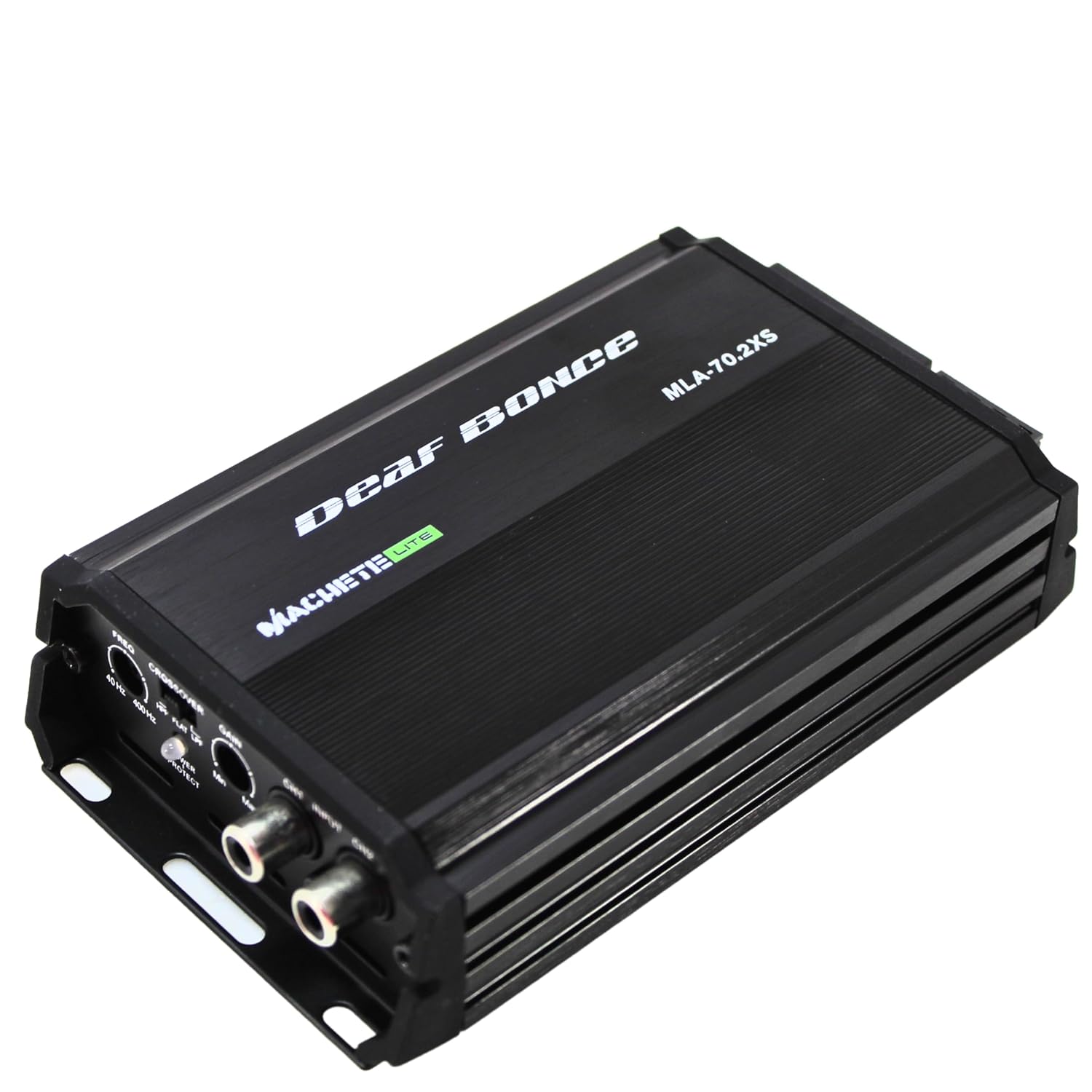 Machete MLA-70.2XS | Ultra-Compact 2-Channel Car Amplifier — 2 x 70W RMS @ 4 Ohm | 138x83x35mm | High-Efficiency Mini Amp for Tight Spaces