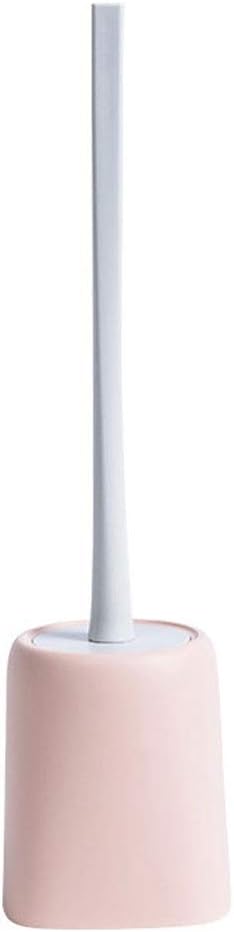 Wall-Mounted Toilet Brush Long-Handled Soft-haired Toilet Brush, Bathroom Tool Toilet Brush, Dead Corner Cleaning Toilet Brush Kit Toilet Brush and Holder (Color : Bigb (Gray)