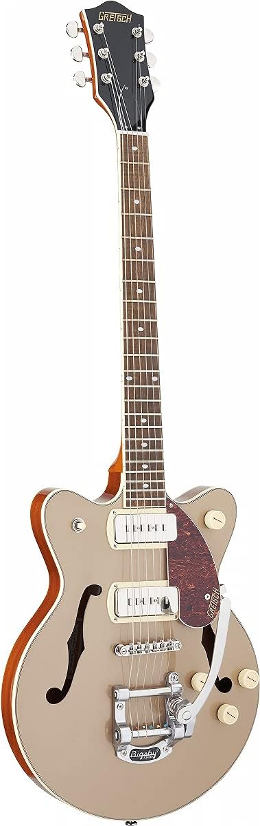 Gretsch G2655T-P90 Streamliner Center Block Jr. Double-Cut P90 Electric Guitar - Sahara Metallic on Vintage Mahogany Sta